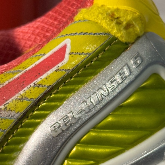 ASICS Women's Gel Kensei 5 Pink,Yellow & Blue Running Shoes - Picture 5 of 7